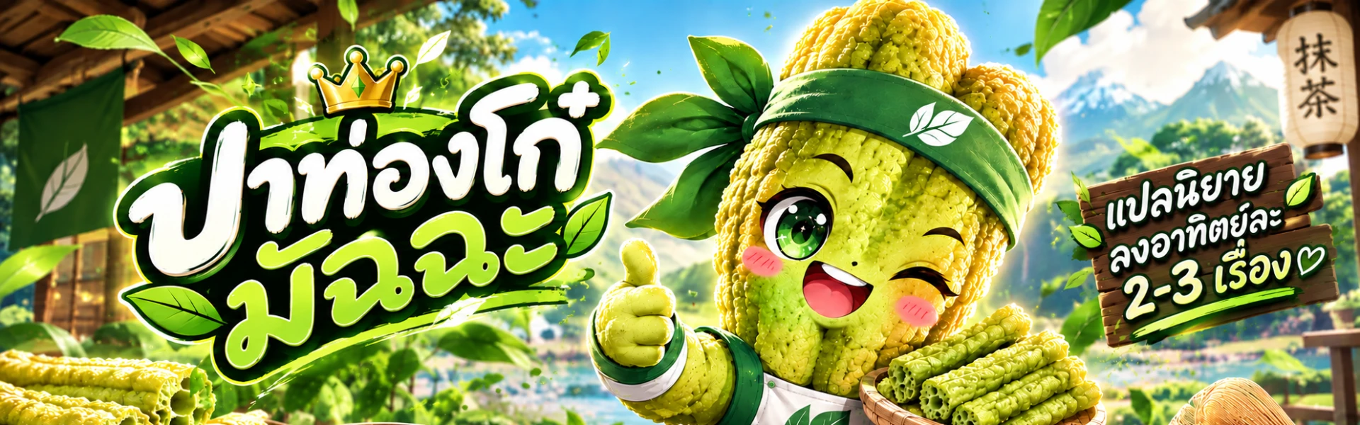 แบนเนอร์ของ ปาท่องโก๋มัฉฉะ