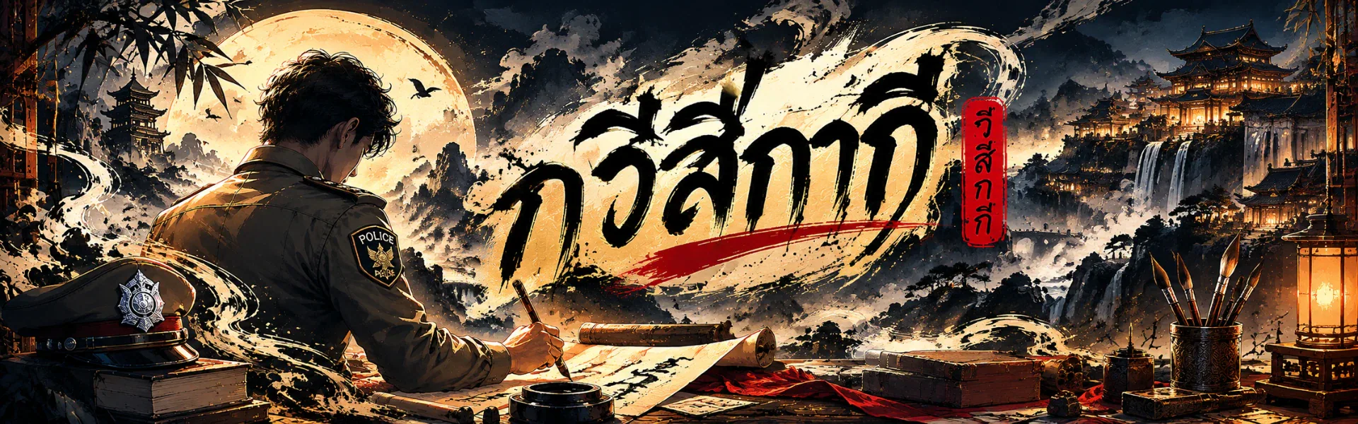 แบนเนอร์ของ กวีสีกากี